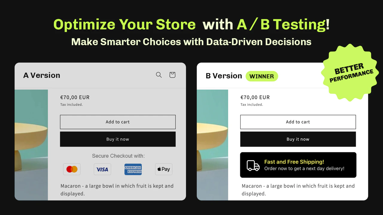 Customer completing checkout during a test